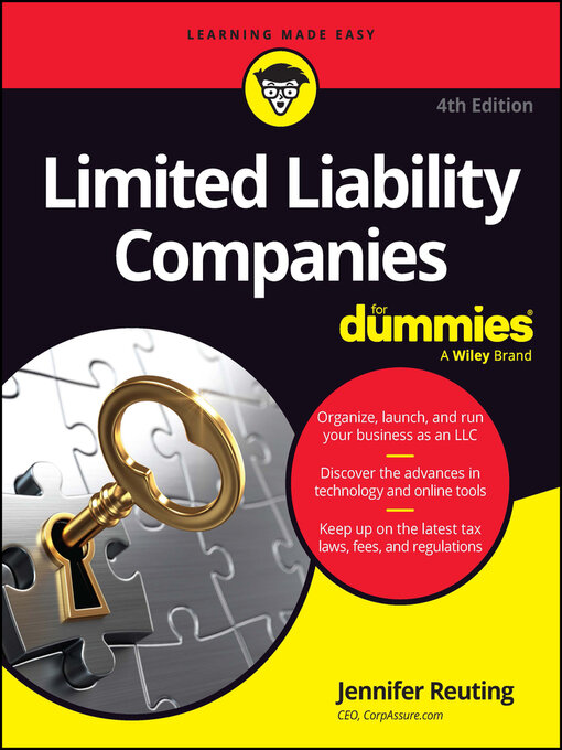 Title details for Limited Liability Companies For Dummies by Jennifer Reuting - Wait list